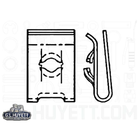 A Raymond Tinnerman U-Nut ScrSz 8-15 Pnl Thk .037-.081 PL EFUN-C01005SS-020-27/B